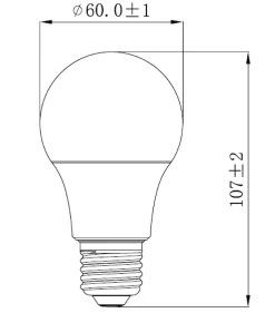 10 ampoules LED E27 806lm 60W blanc neutre Jacobsen