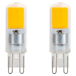 2 Ampoules LED G9 400lm=35W blanc chaud Jacobsen
