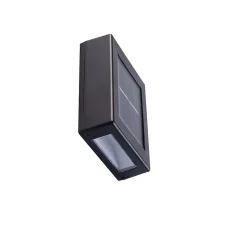 4 appliques solaire d'extérieur bidirectionnelles Carasau noir IP44 1lm