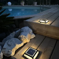 8 Balise solaires carrées QUADRY 12cm 60LM