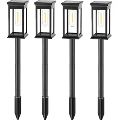 4 Balises solaires à piquer LUZY H34cm