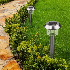 8 Balises solaires à planter ALESIA H39cm