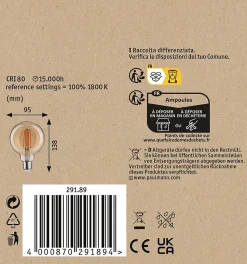 1879 Filament 230 V 3-Step-Dim Globe LED G95 E27 470lm 6W 1800K gradable Doré