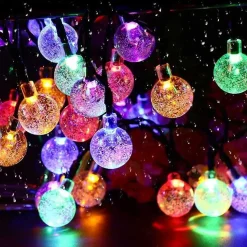 2 Guirlandes solaire FESTY COLOR RGB 20 globes 5.8M