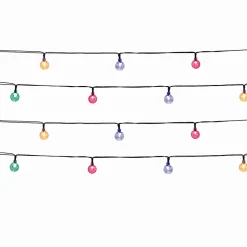 2 Guirlandes solaire FESTY COLOR RGB 20 globes 5.8M