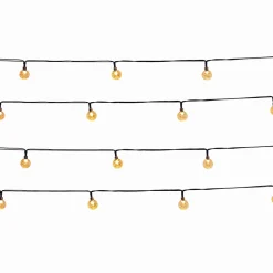 2 Guirlandes solaire FESTY WHITE 20 globes 5.8M