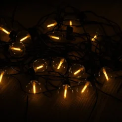 2 Guirlandes solaire filament BESTY 25 ampoules 20M