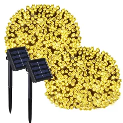 2 Guirlandes solaire YOGY WARM 200 LED 16.3M