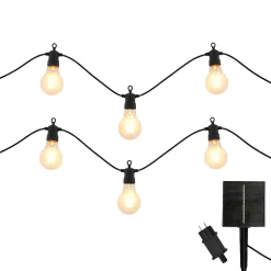 2 Guirlandes solaires PARTY CLEAR HYBRID 10 ampoules 7.5M