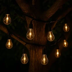 2 Guirlandes solaires PARTY CLEAR HYBRID 10 ampoules 7.5M