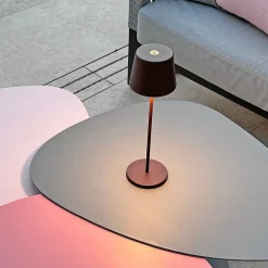 6 Lampes de table KELLY Rouille H38cm + base de chargement