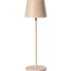 6 Lampes de table KELLY Sable H38cm + base de chargement