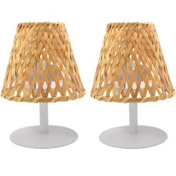 2 Lampes de table sans fil IBIZA H26cm