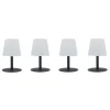 4 Lampes de table sans fil STANDY MINI Gris H25cm