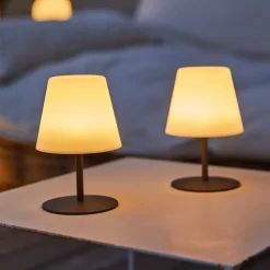 4 Lampes de table sans fil STANDY MINI Gris H25cm