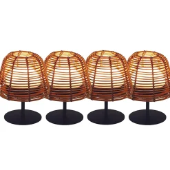 4 Lampes de table sans fil TWINS BOHEME H16cm