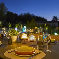 2 Lampes de table sans fil TWINS BOHEME H16cm