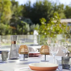 2 Lampes de table sans fil TWINS BOHEME H16cm