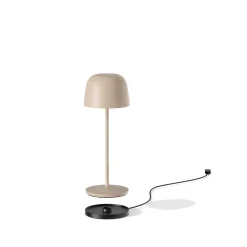 6 Lampes de table SOPHIA Sable + base de chargement