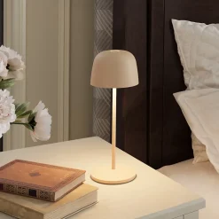 6 Lampes de table SOPHIA Sable + base de chargement