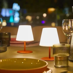 2 Lampes de table TWINS Terracotta H16cm