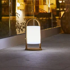 2 Lanternes sans fil LED WOODY H37cm