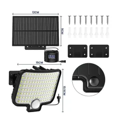 2 Projecteurs solaires sensor BRIGHTLY 550LM