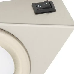 3 spots Chardin LED intégrée blanc neutre IP20 450lm 9W L.12xl.11,8xH.3,9cm chrome GoodHome