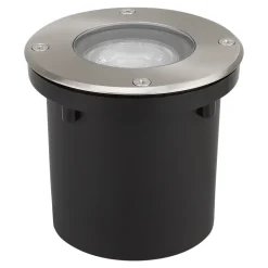 3 spots d'extérieur encastrables Wonsey argent GU10 25W IP65/IP67 Goodhome