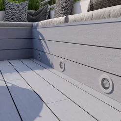 3 spots d'extérieur encastrables Wonsey argent GU10 25W IP65/IP67 Goodhome