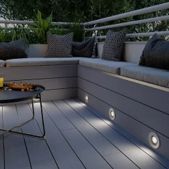 3 spots d'extérieur encastrables Wonsey argent GU10 25W IP65/IP67 Goodhome