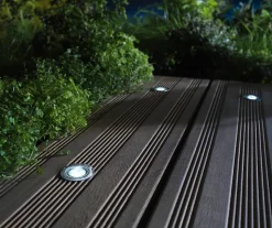 10 spots encastrable Coldstrip LED intégrée 4.9W IP65 et IP67 GoodHome argent lumière blanche