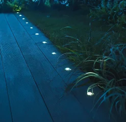 10 spots encastrable Coldstrip LED intégrée 4.9W IP65 et IP67 GoodHome argent lumière blanche