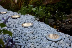 2 spots encastrable solaire Glend IP65 GoodHome lumière blanche