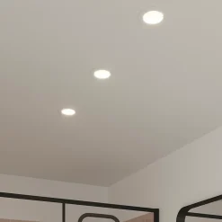 3 spots encastrables Caius GU10 blanc neutre IP44 345lm 4.7W Ø8.5xH.10.1cm blanc GoodHome