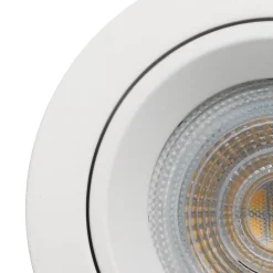 3 spots encastrables Caius GU10 blanc neutre IP44 345lm 4.7W Ø8.5xH.10.1cm blanc GoodHome
