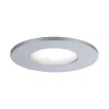 3 spots encastrables Calla LED intégrée 4000K IP65 3x680lm rond orientable chrome mat Paulmann