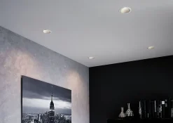 3 spots encastrables Cole LED intégrée blanc chaud IP44 3x470lm Ø8cm argent finition blanche Paulmann