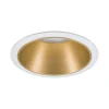 3 spots encastrables Cole LED intégrée blanc chaud IP44 3x470lm Ø8cm doré finition blanche Paulmann