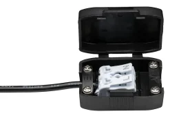 3 spots encastrables Cole LED intégrée blanc chaud IP44 3x470lm Ø8cm argent finition noire Paulmann