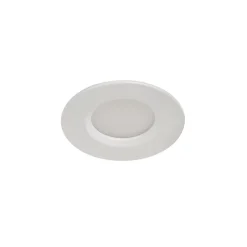 3 spots encastrables Etana LED intégrée blanc chaud IP65 410lm 4.7W Ø8.5cmxH.3.1cm métal blanc GoodHome