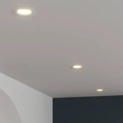 3 spots encastrables Hobson LED intégrée blanc chaud IP20 dimmable 450lm 6.1W Ø8.8xH.5.3cm blanc GoodHome