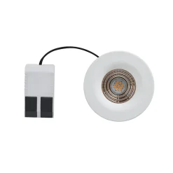 3 spots encastrables Hobson LED intégrée blanc chaud IP20 dimmable 450lm 6.1W Ø8.8xH.5.3cm blanc GoodHome