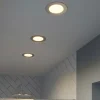 3 spots encastrables Karluk LED intégrée variation de blancs IP65 500lm 6.5W Ø8xH.2,4cm argent GoodHome