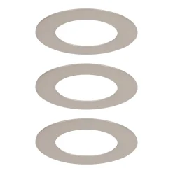 3 spots encastrables Karluk LED intégrée variation de blancs IP65 500lm 6.5W Ø8xH.2,4cm argent GoodHome