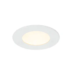 3 spots encastrables Karluk LED intégrée variation de blancs IP65 500lm 6.5W Ø8xH.2,4cm blanc GoodHome