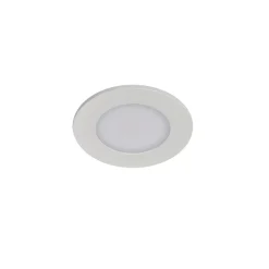 3 spots encastrables Leavitt LED intégrée blanc chaud IP44 300lm 4.5W Ø8.5xH.4.7cm blanc GoodHome