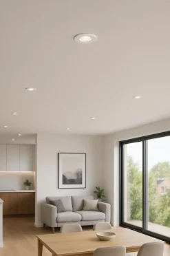 3 spots encastrables LED integrée blanc neutre IP20 4000K 345lm 4W rond Xanlite