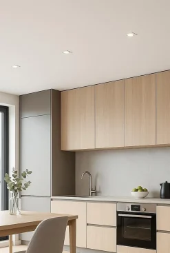 3 spots encastrables LED integrée blanc chaud IP20 2700K 345lm 5W rond Xanlite