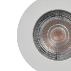 3 spots encastrables Ostwald LED intégrée blanc chaud IP20 310lm 4.5W Ø8.5xH.4.7cm blanc GoodHome